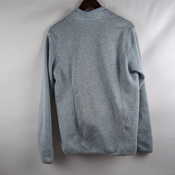 Eddie Bauer Women's Blue Heathered Pullover Sweater V-Neck Outdoor, X-Large - Picture 2 of 8